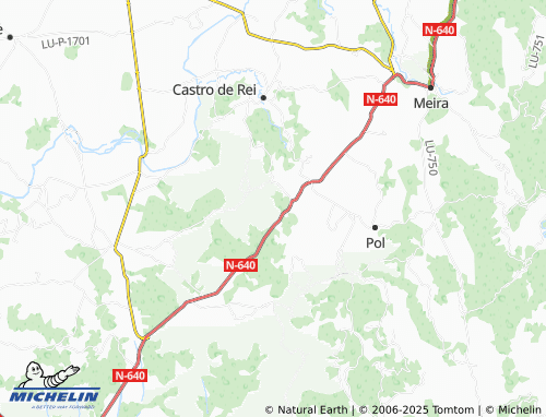 MICHELIN Viladonga (Santiago) map - ViaMichelin