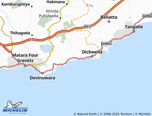 MICHELIN Bambarenda East map - ViaMichelin