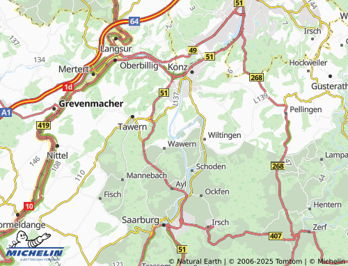 MICHELIN Hamm (bei Filzen) map - ViaMichelin