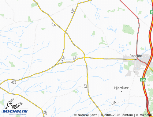 Mapa MICHELIN Hellevad - ViaMichelin