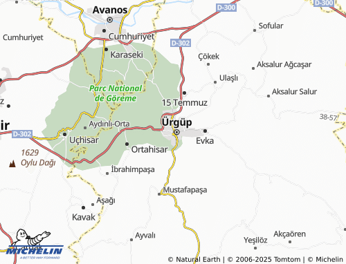 MICHELIN Temenni map - ViaMichelin