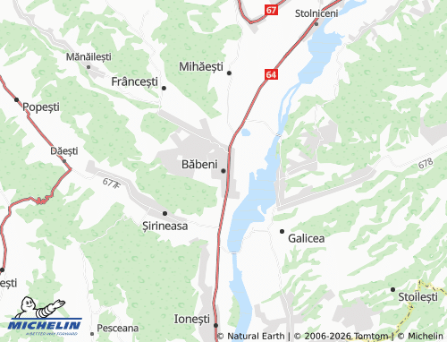 Mapa MICHELIN Băbeni - ViaMichelin