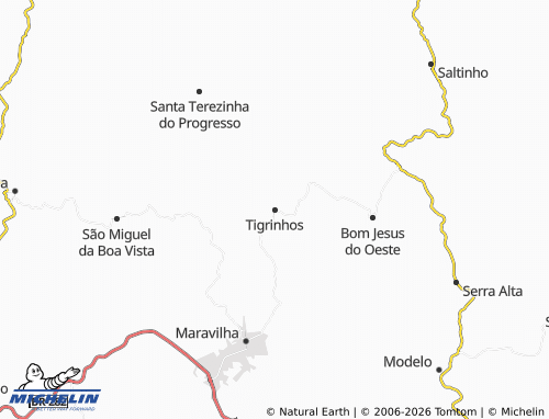 Mapa MICHELIN Tigrinhos - ViaMichelin