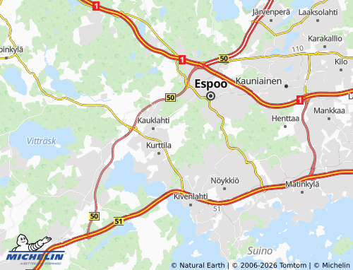 Kaart MICHELIN Vanttila - ViaMichelin