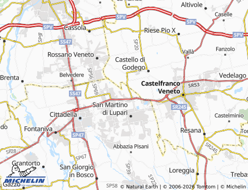 MICHELIN Case Geremia map - ViaMichelin