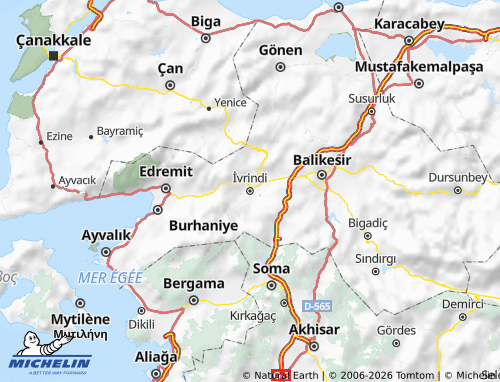 Kaart MICHELIN İvrindi - ViaMichelin