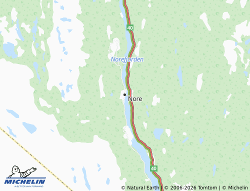 Carte MICHELIN Norefjord - ViaMichelin