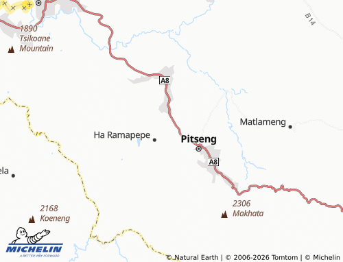 MICHELIN Makhoaneng map - ViaMichelin