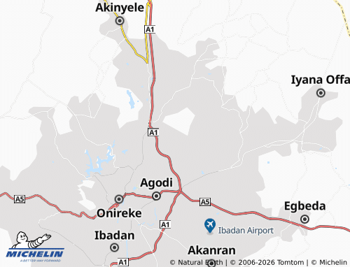 MICHELIN-Landkarte Balogun - ViaMichelin
