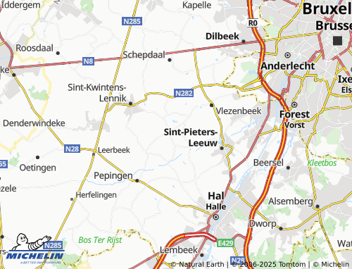 MICHELIN-Landkarte Sint-Laureins-Berchem - ViaMichelin