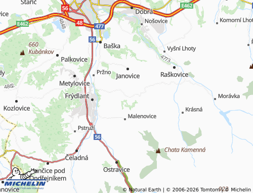 Mappa MICHELIN Bystré - ViaMichelin
