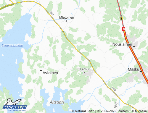 MICHELIN-Landkarte Verainen - ViaMichelin