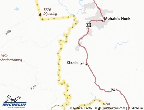 MICHELIN Ha Molefi map - ViaMichelin