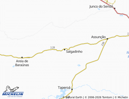 MICHELIN Salgadinho map - ViaMichelin