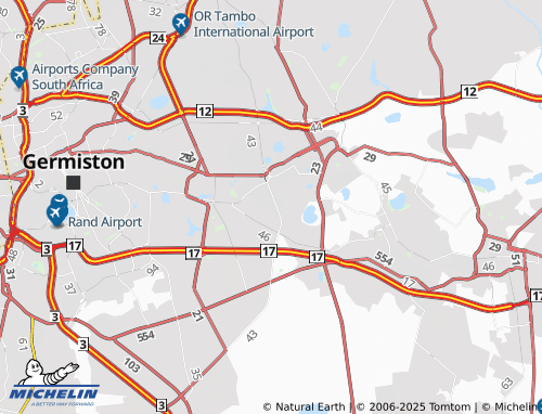 MICHELIN Boksburg East Extension 9 map - ViaMichelin