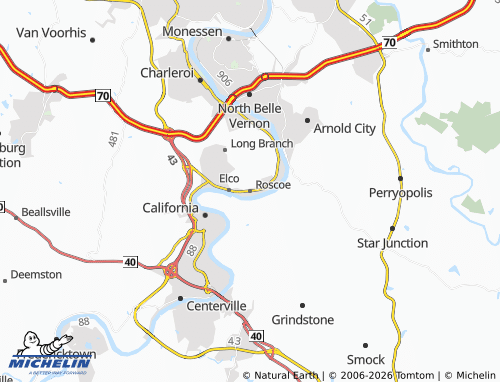 Mappa MICHELIN Roscoe - ViaMichelin