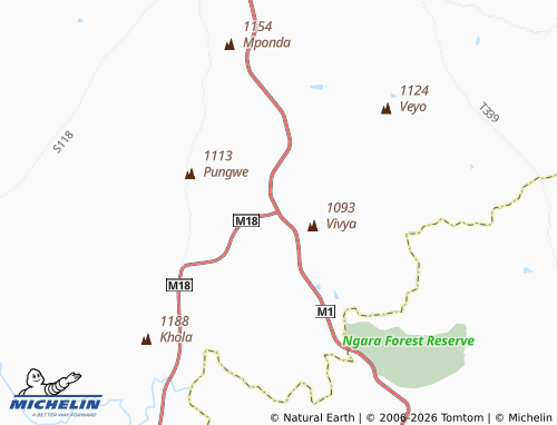 MICHELIN Chimbonga map - ViaMichelin