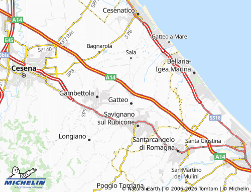 Mappa MICHELIN Case Ricci - ViaMichelin