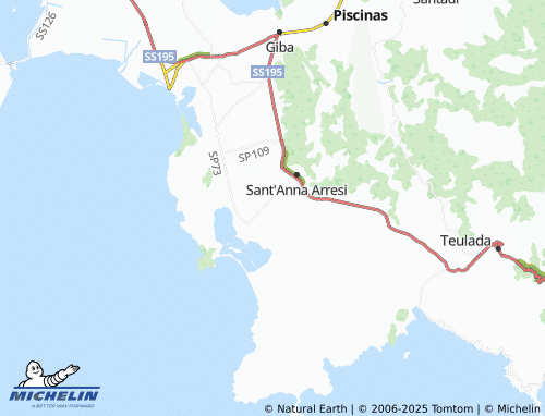 MICHELIN Is Spigas map - ViaMichelin