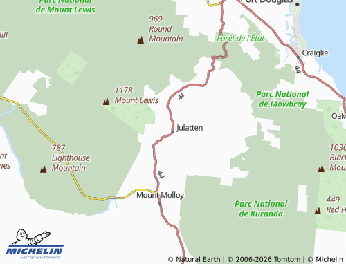 MICHELIN Julatten map - ViaMichelin