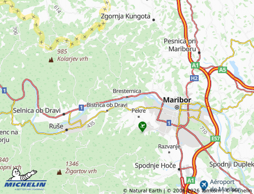 Carte MICHELIN Bresternica - ViaMichelin