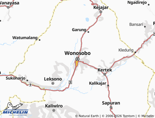 Mapa MICHELIN Wonosobo - ViaMichelin