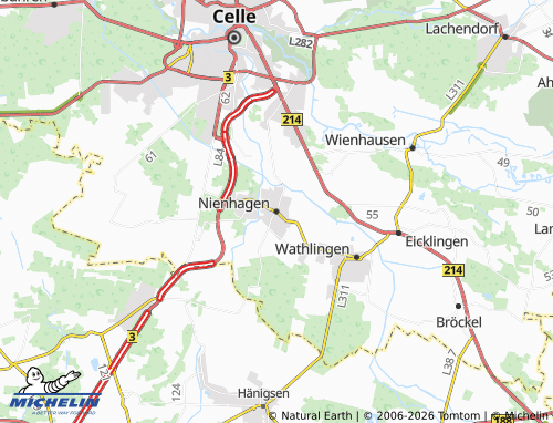MICHELIN Nienhagen map - ViaMichelin