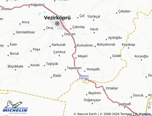 MICHELIN Meşeli map - ViaMichelin