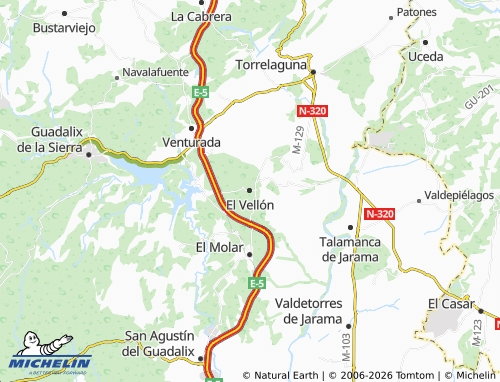 MICHELIN El Vellón map - ViaMichelin