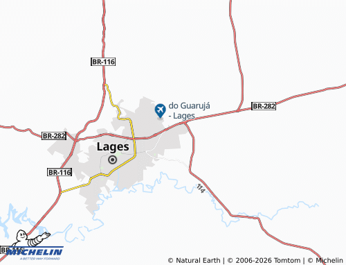 MICHELIN Da Chapada map - ViaMichelin