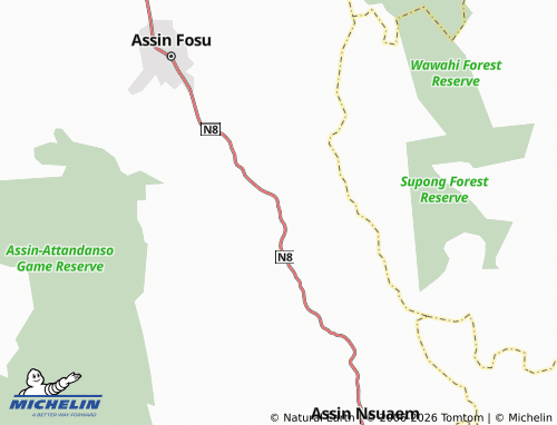 Mapa MICHELIN Asen Anyinabrim - ViaMichelin