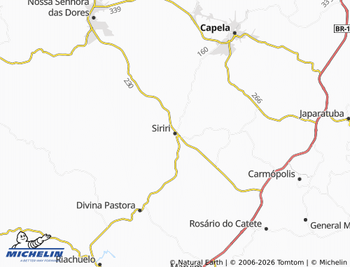 MICHELIN Siriri map - ViaMichelin