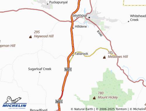 MICHELIN Tallarook map - ViaMichelin