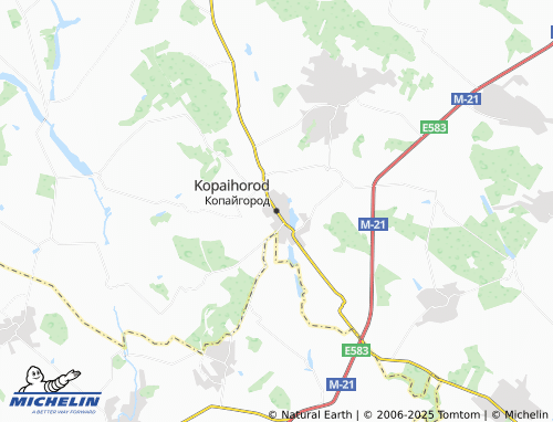 MICHELIN Kopaihorod map - ViaMichelin
