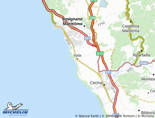 MICHELIN Vada map - ViaMichelin