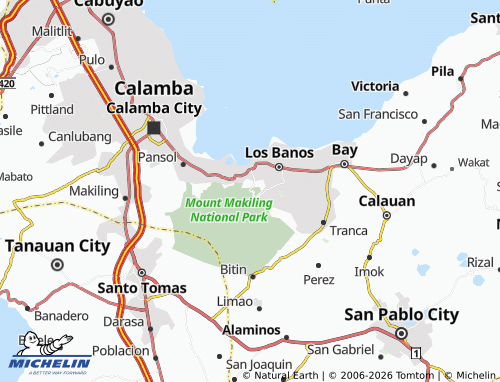 MICHELIN Anos map - ViaMichelin