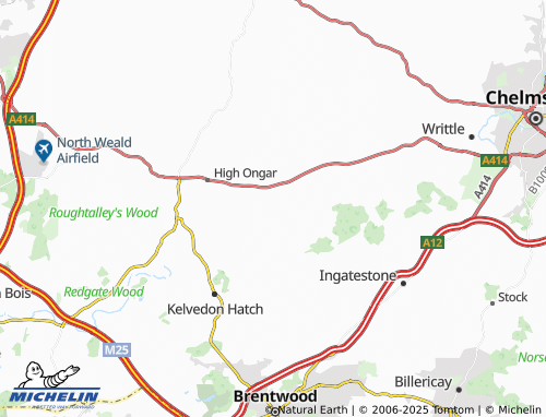 Mapa MICHELIN Nine Ashes - ViaMichelin