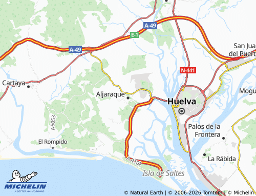 MICHELIN-Landkarte Aljaraque - ViaMichelin