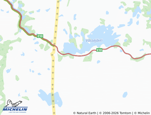 Carte MICHELIN Katterjåkk - ViaMichelin