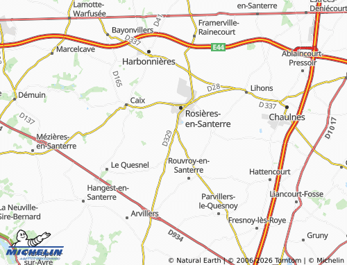 Mappa MICHELIN Vrély - ViaMichelin