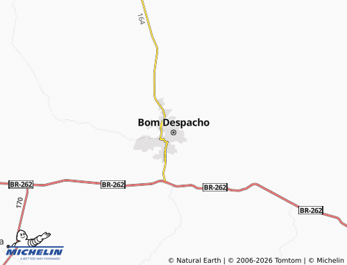 Kaart MICHELIN Bom Despacho - ViaMichelin