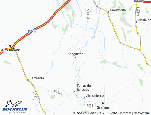 Kaart MICHELIN Sangarrén - ViaMichelin