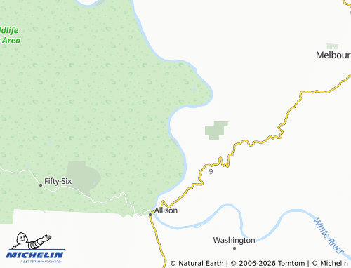 Kaart MICHELIN Mount Olive - ViaMichelin