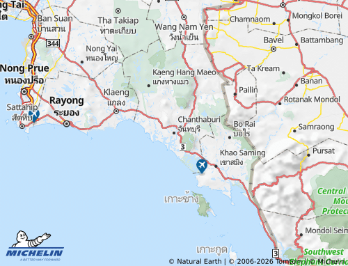 Mappa MICHELIN Changwat Chanthaburi - ViaMichelin