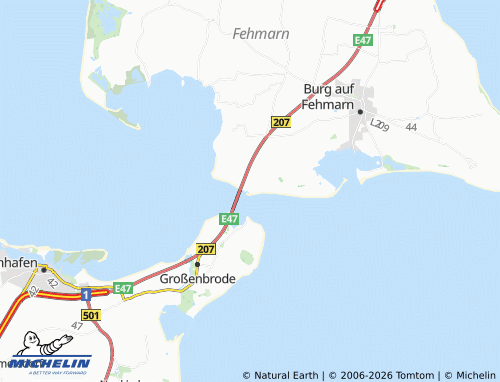 MICHELIN Fehmarnsund map - ViaMichelin