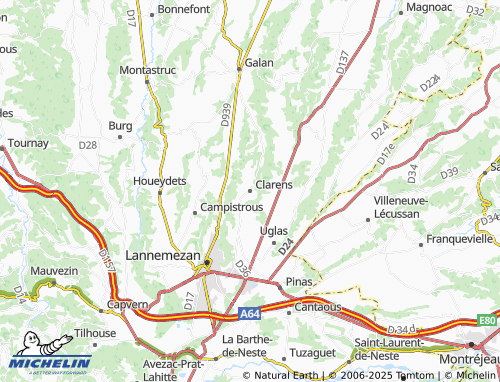 MICHELIN-Landkarte Clarens - ViaMichelin