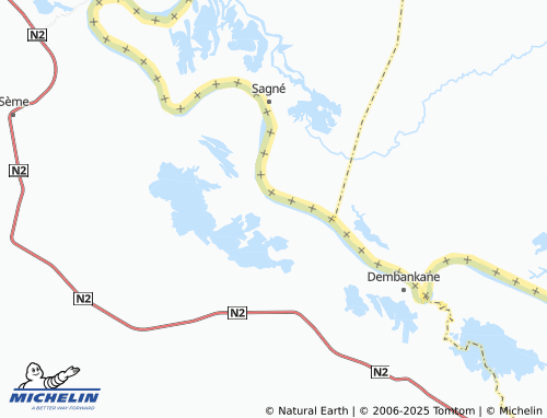 MICHELIN Adabéré map - ViaMichelin