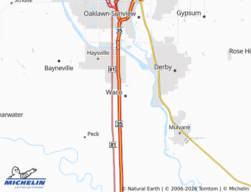 Mappa MICHELIN Waco - ViaMichelin