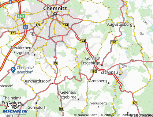 MICHELIN Einsiedel map - ViaMichelin