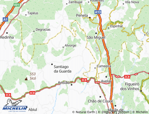 Kaart MICHELIN Torre de Vale de Todos - ViaMichelin